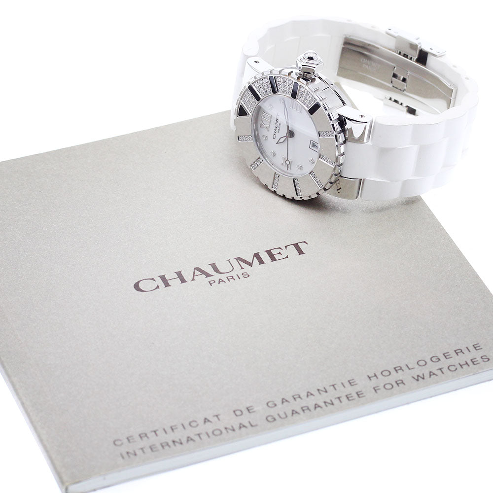Chaumet 622B Class One Diamond Bezel 8P Diamond Quartz Boys' Watch with Warranty