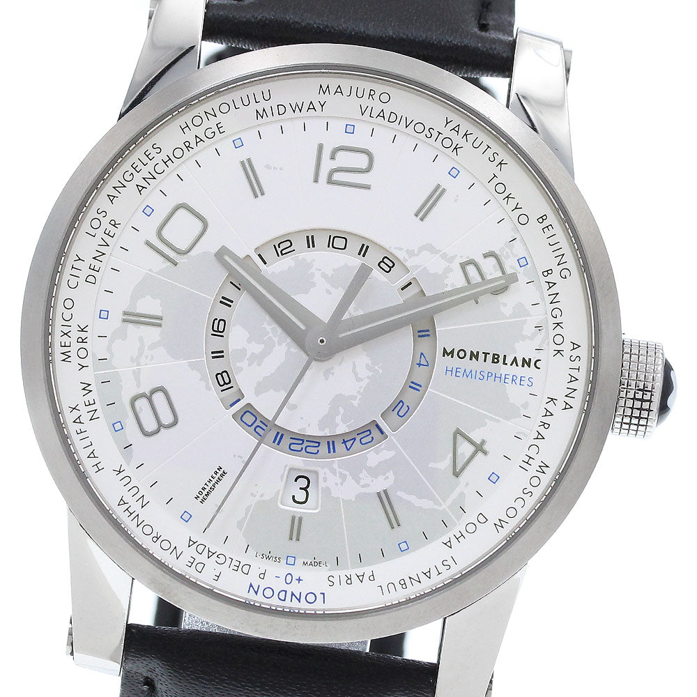 MONTBLANC 7253/108955 TimeWalker World Time Automatic Men's Watch with Warranty