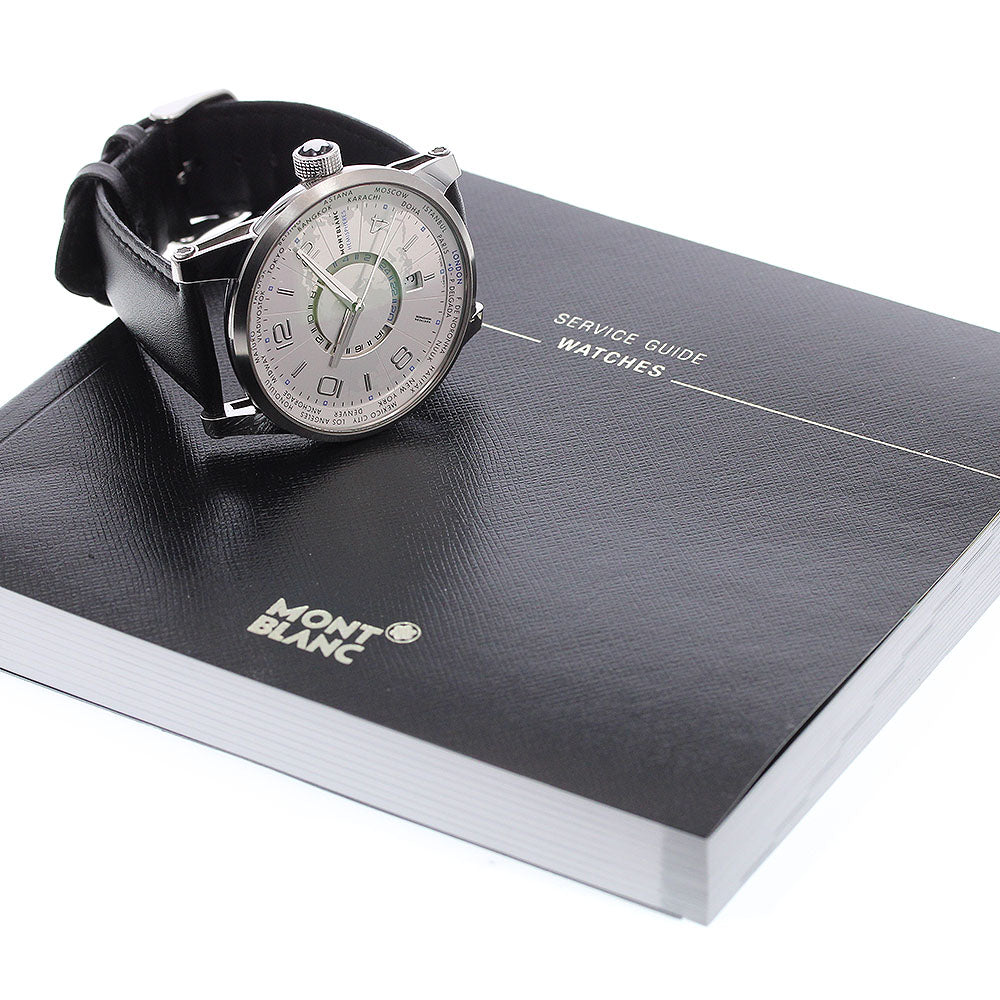 MONTBLANC 7253/108955 TimeWalker World Time Automatic Men's Watch with Warranty
