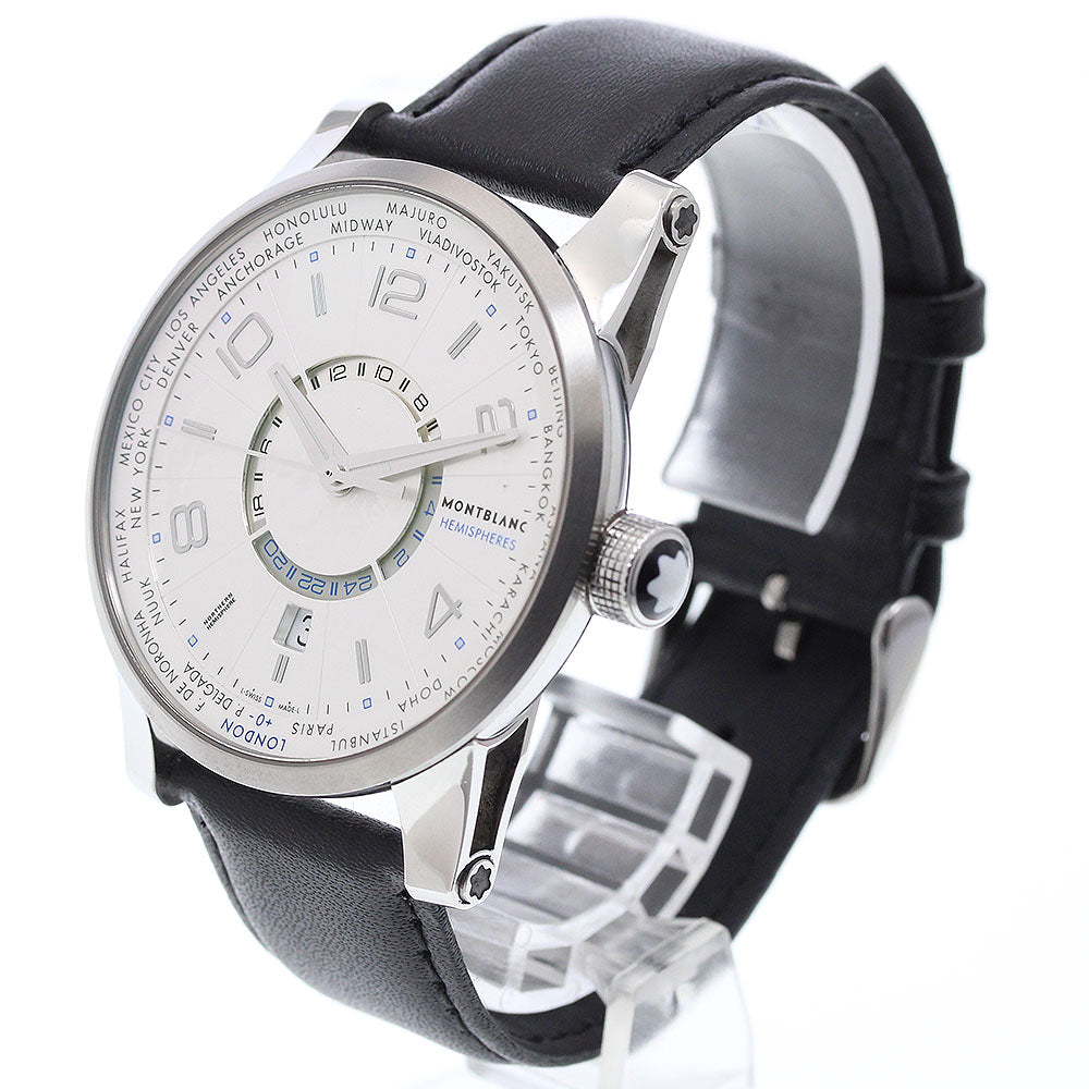 MONTBLANC 7253/108955 TimeWalker World Time Automatic Men's Watch with Warranty