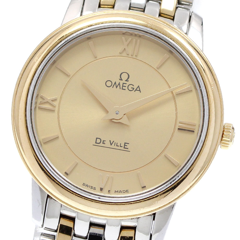 OMEGA 424.20.27.60.08.001 De Ville Prestige Quartz Ladies Watch with Warranty