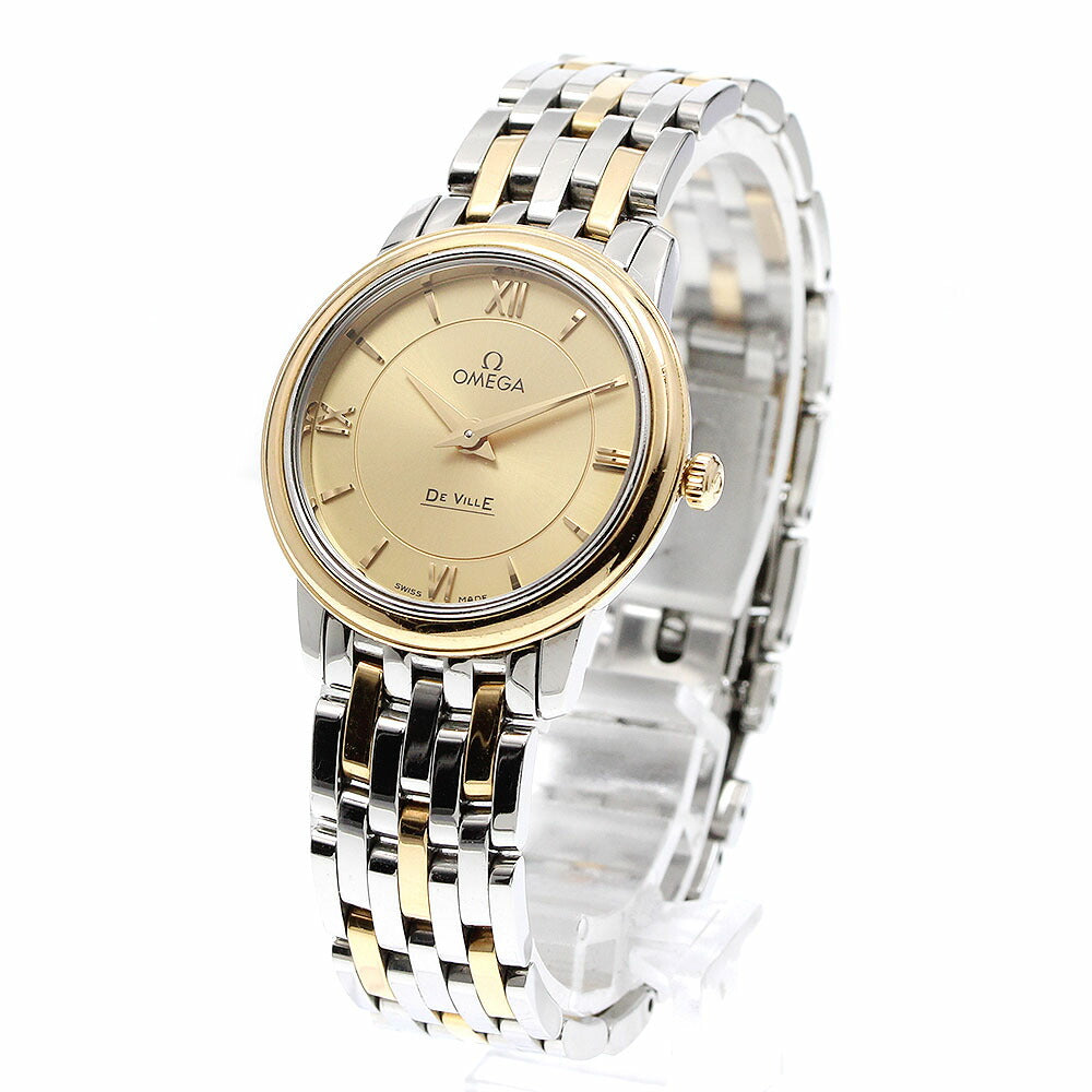 OMEGA 424.20.27.60.08.001 De Ville Prestige Quartz Ladies Watch with Warranty
