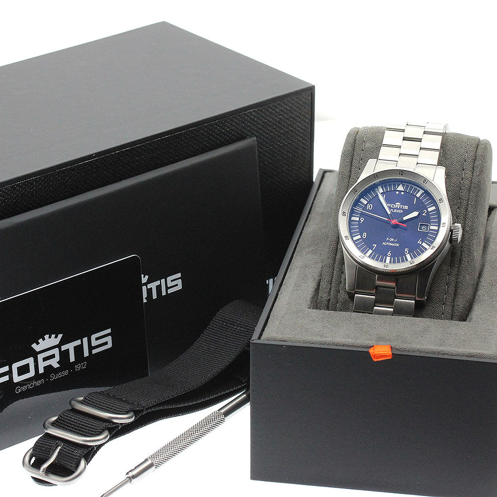 FORTIS F422.0007 F-39-J Flieger Date Limited Edition of 50 Pieces in Japan Automatic Men's Watch with Box and Warranty.
