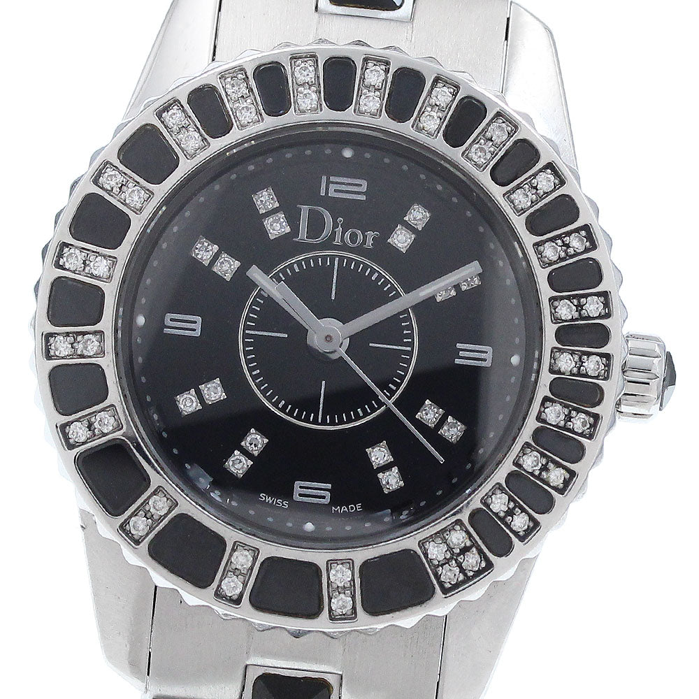 Dior CD112116 Crystal Diamond Bezel Quartz Women's Watch with Warranty