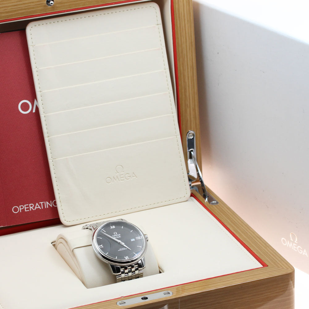 OMEGA 424.10.40.20.01.001 De Ville Prestige Co-Axial Date Automatic Men's Watch with Box