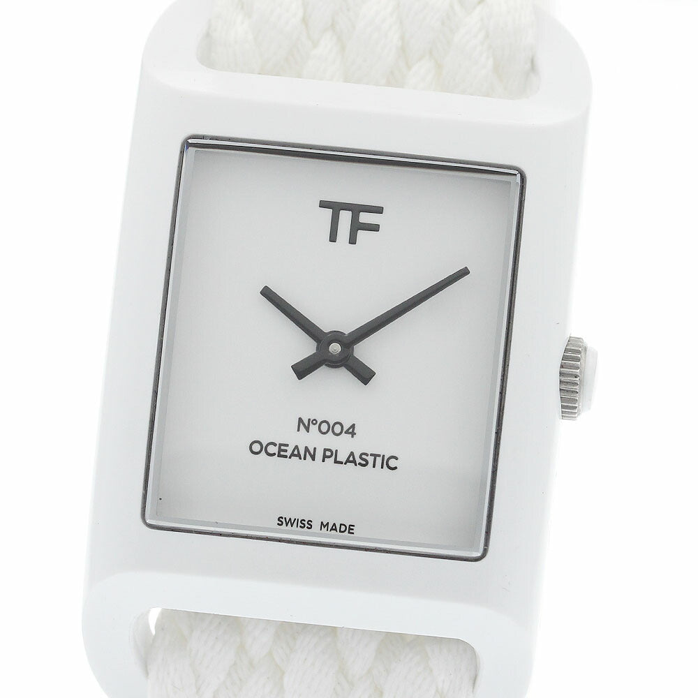 TOM FORD TFT004002 N.004 Ocean Plastic Timepiece Quartz Men's Watch Excellent Condition with Warranty Card