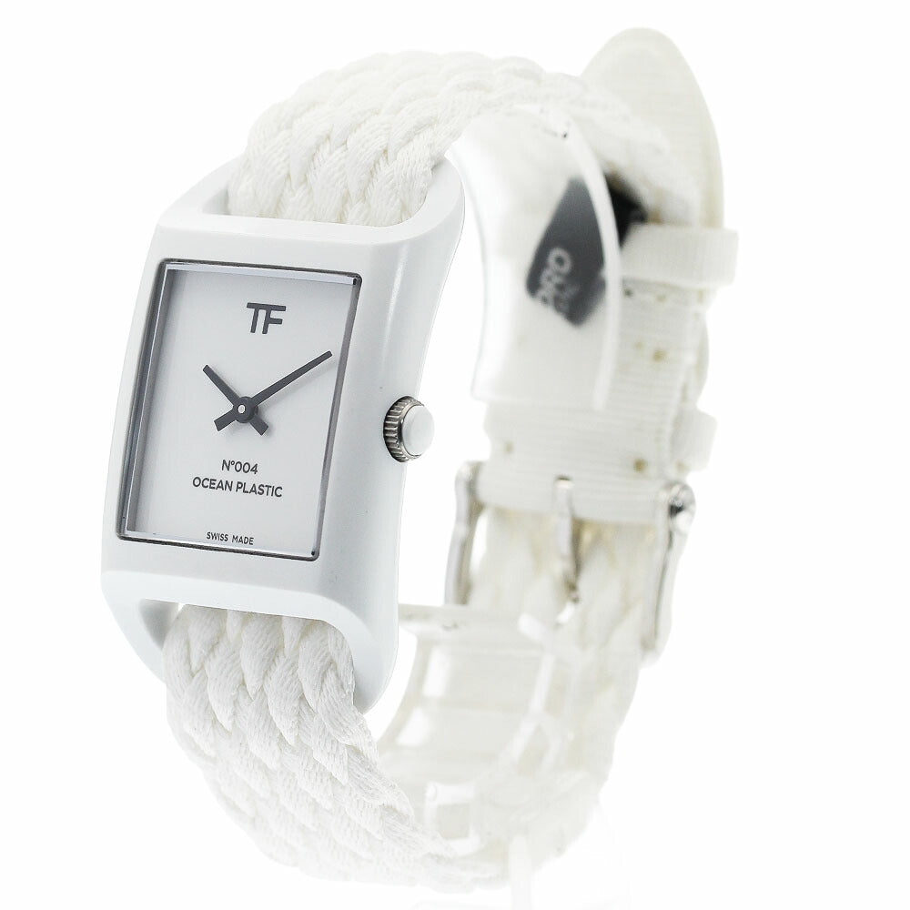 TOM FORD TFT004002 N.004 Ocean Plastic Timepiece Quartz Men's Watch Excellent Condition with Warranty Card