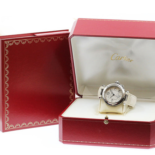 CARTIER W3106199 Pasha C Date Automatic Boys' Watch with Box and Warranty Card