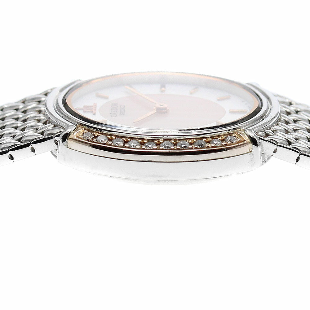 SEIKO GSWE986/5A70-3000 Credor Side Diamond Quartz Ladies Watch with Warranty