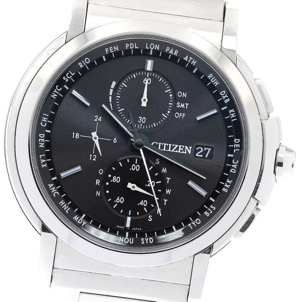 CITIZEN AT8080-52E/H800-T019960 Eco-Drive Direct Flight Solar Radio-Controlled Men's Watch Excellent Condition with Box and Warranty.