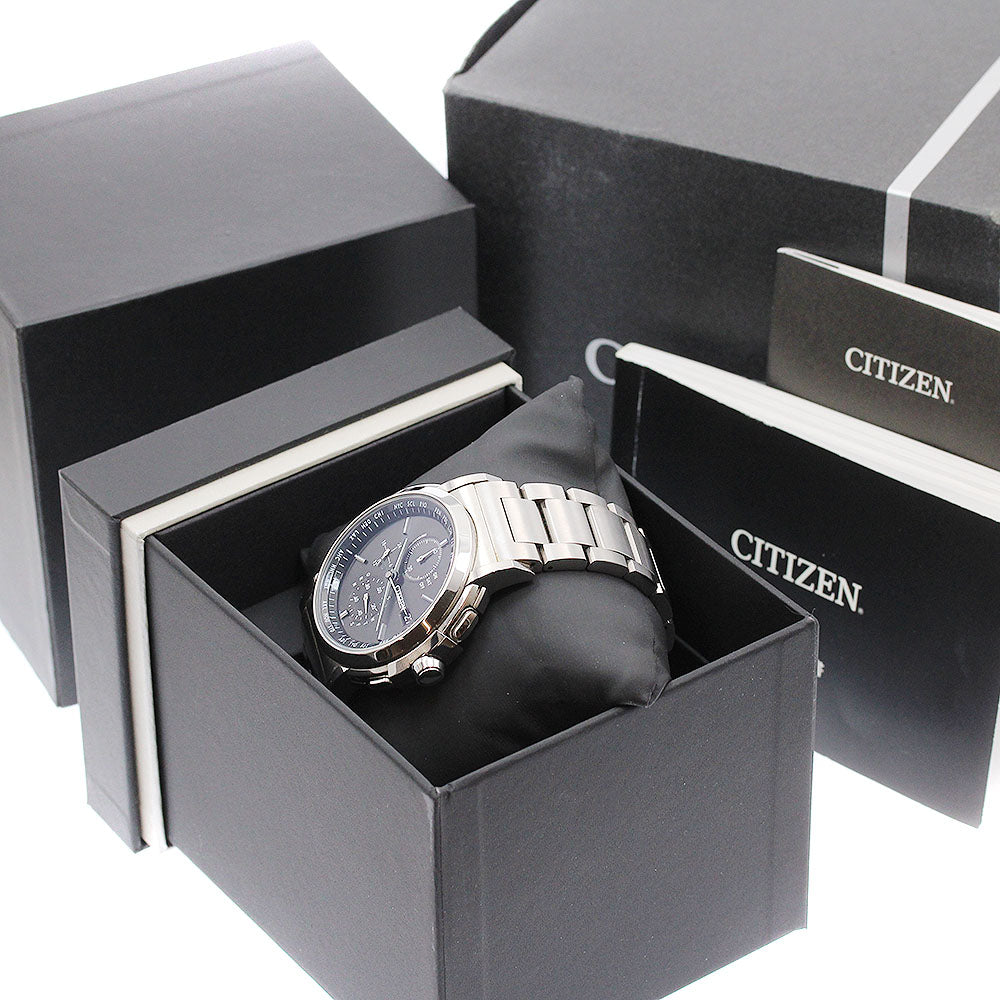 CITIZEN AT8080-52E/H800-T019960 Eco-Drive Direct Flight Solar Radio-Controlled Men's Watch Excellent Condition with Box and Warranty.