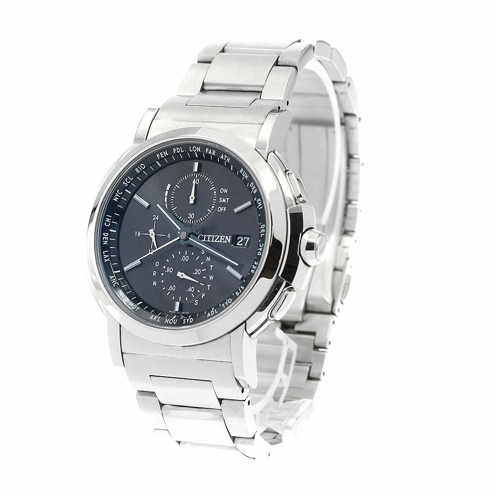 CITIZEN AT8080-52E/H800-T019960 Eco-Drive Direct Flight Solar Radio-Controlled Men's Watch Excellent Condition with Box and Warranty.