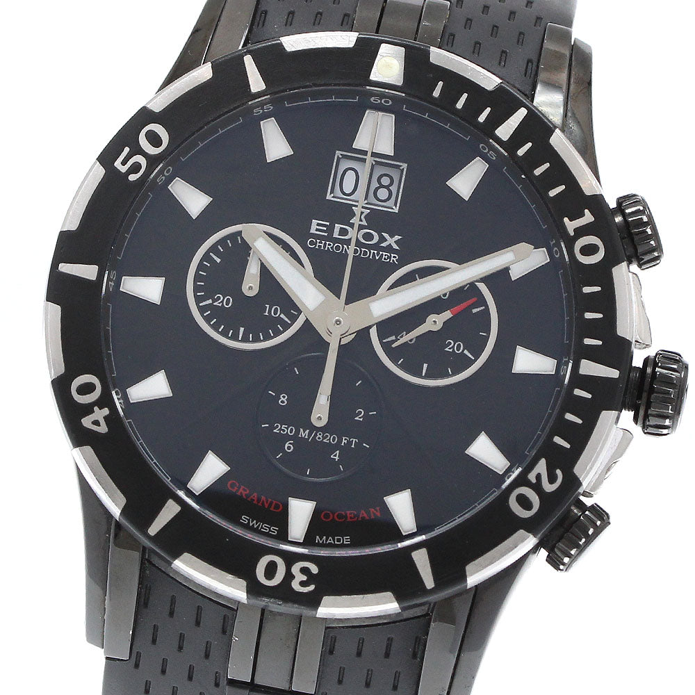 EDOX 10022-37N-NIN Grand Ocean Chronograph Diver Big Date Quartz Men's Watch (with box and warranty)