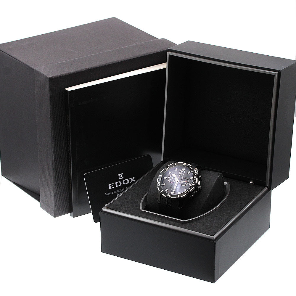 EDOX 10022-37N-NIN Grand Ocean Chronograph Diver Big Date Quartz Men's Watch (with box and warranty)
