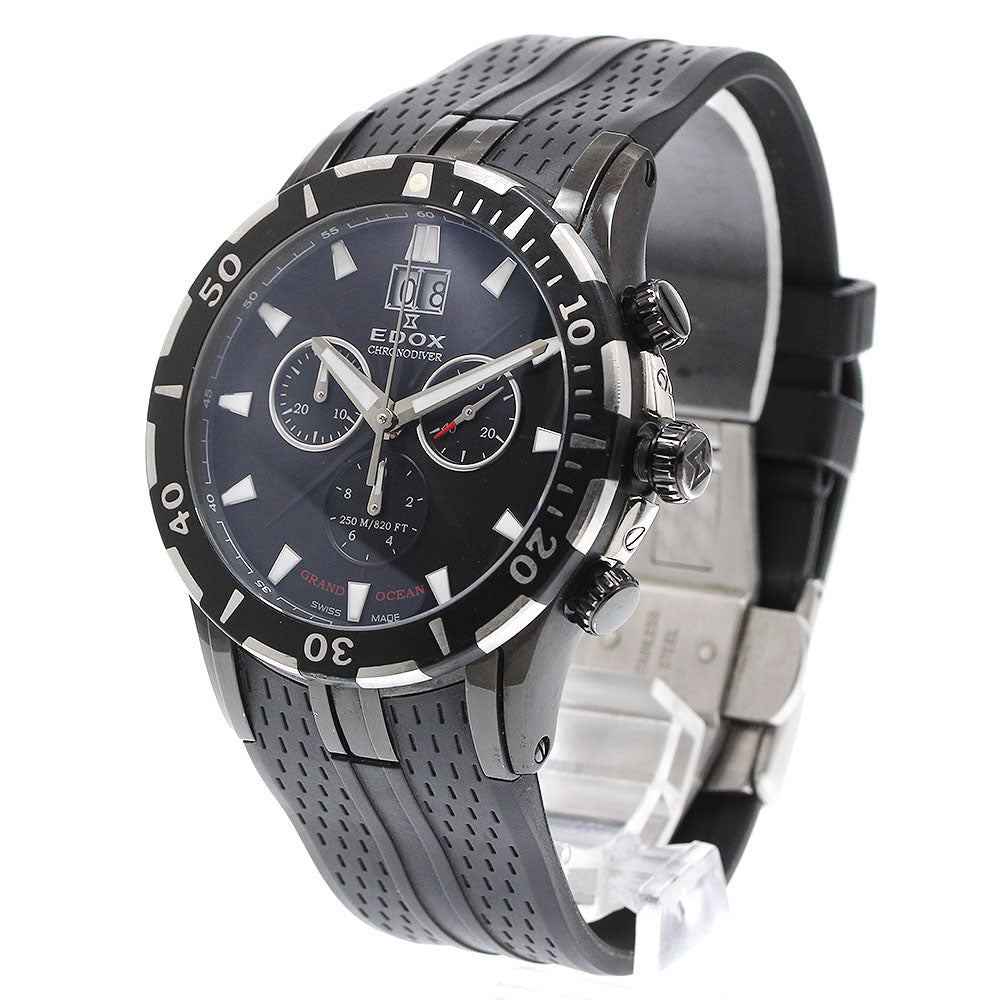 EDOX 10022-37N-NIN Grand Ocean Chronograph Diver Big Date Quartz Men's Watch (with box and warranty)