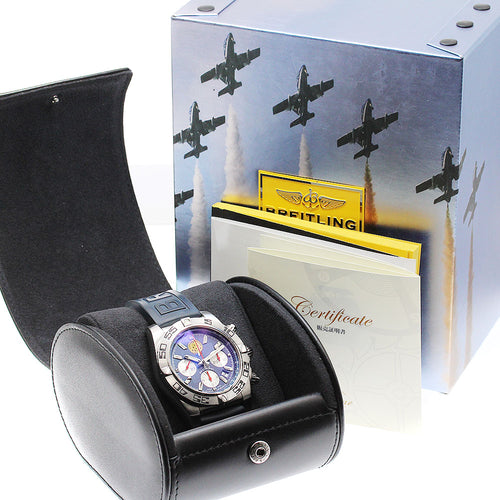 BREITLING AB0110 Chronomat 44 Patrouille de France Date Automatic Men's Watch with Box