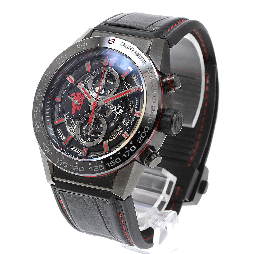 TAG Heuer Car2A1J Carrera Calibre Heuer 01 Manchester United Automatic Men's Watch Excellent Condition with Inner Box