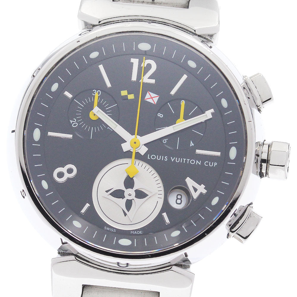 LOUIS VUITTON Q132G Tambour Lovely Cup MM Chronograph Quartz Boys