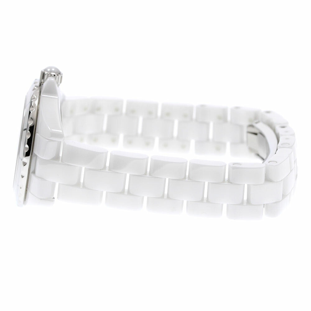 CHANEL H2570 J12 White Ceramic 8-Diamond Quartz Women's Watch Excellent Condition with Warranty.