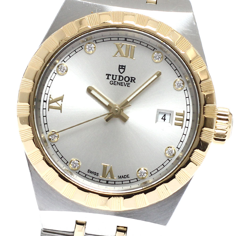 TUDOR 28303 Royal Date 8P Diamond Automatic Ladies Watch (Good Condition)