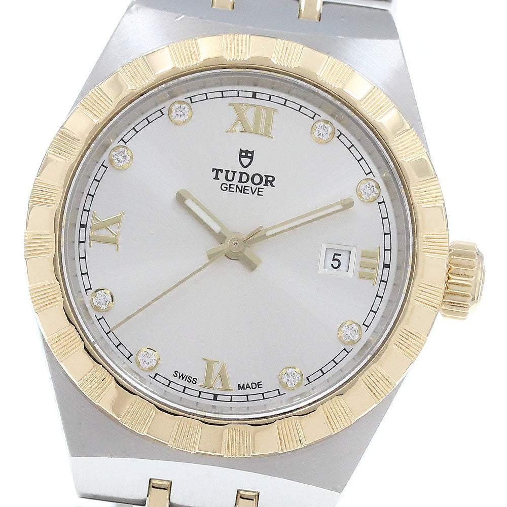 TUDOR 28303 Royal Date 8P Diamond Automatic Ladies Watch (Good Condition)