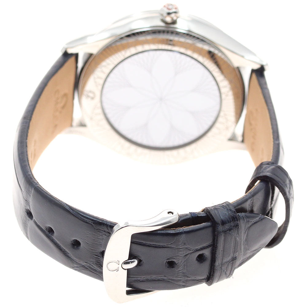 OMEGA 428.18.36.60.03.001 De Ville Tresor Diamond Bezel Quartz Ladies Watch Excellent Condition with Warranty.
