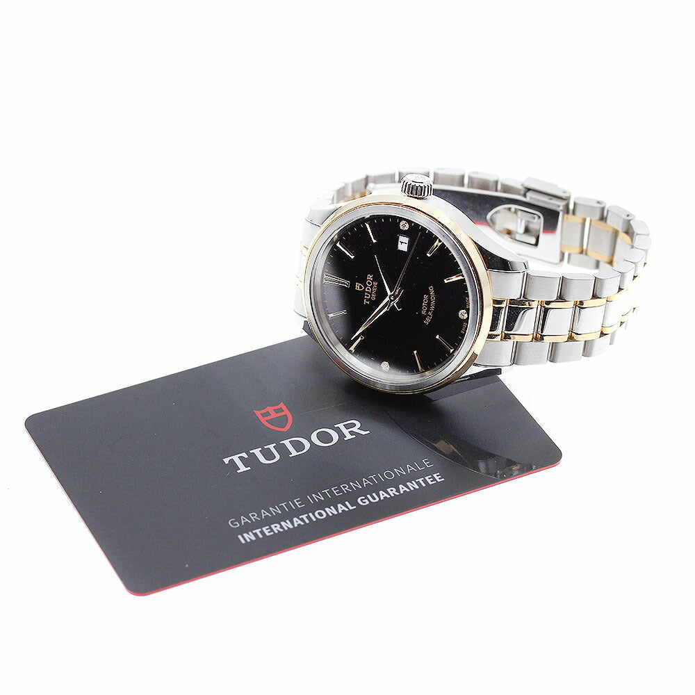 TUDOR 12503 Style 3P Diamond Automatic Men's Watch Excellent Condition with Warranty.