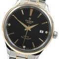 TUDOR 12503 Style YG Combination 3P Diamond Automatic Men's Watch Excellent Condition with Warranty Card