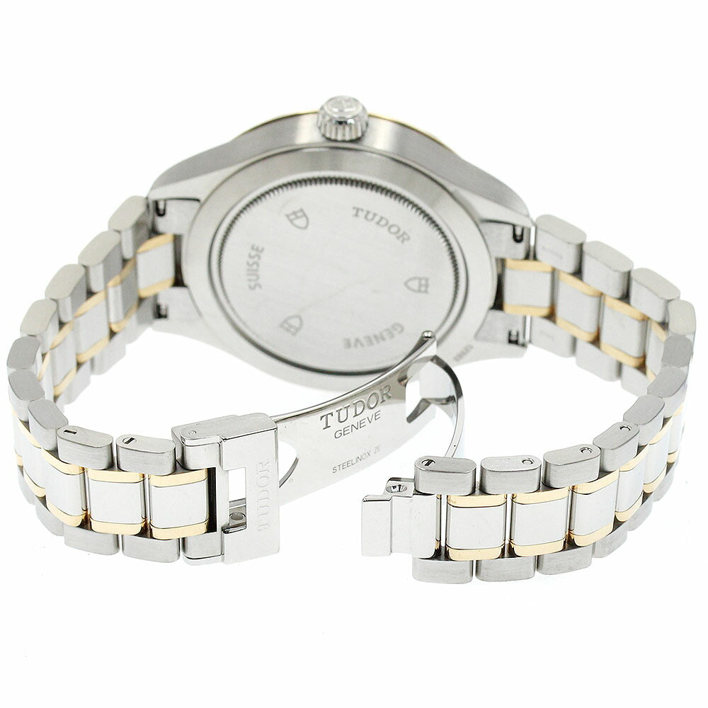 TUDOR 12503 Style YG Combination 3P Diamond Automatic Men's Watch Excellent Condition with Warranty Card