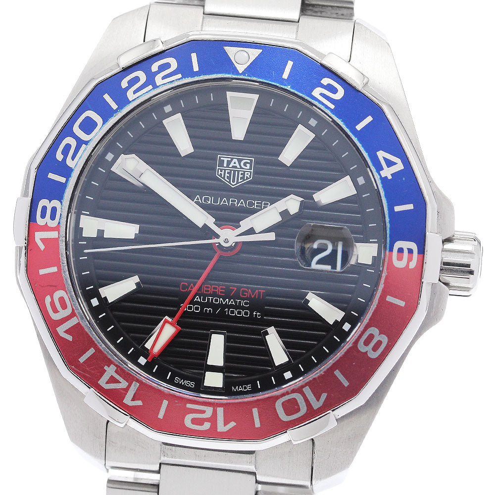 TAG Heuer Way201F.BA0927 Aquaracer Caliber 7 GMT Automatic Men's Watch with Warranty Card