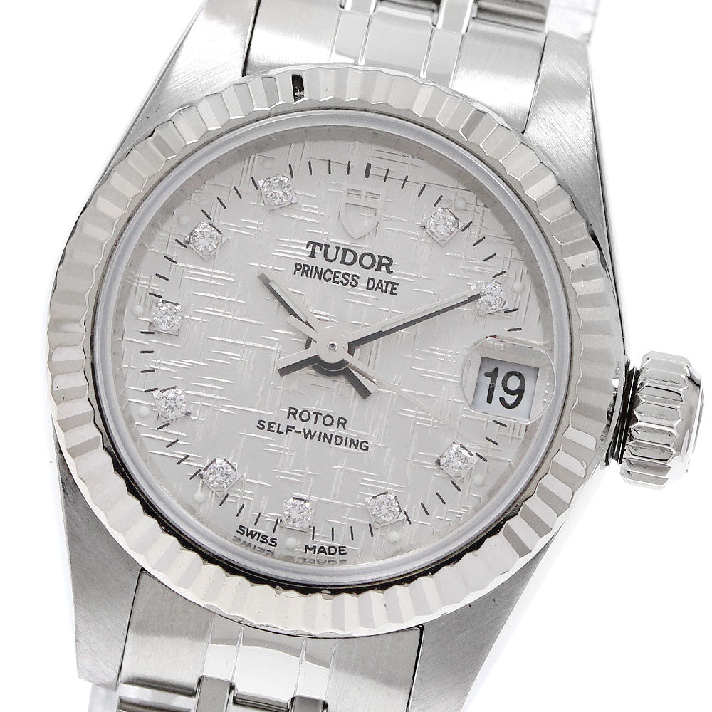TUDOR 92514 Princess Date 10P Diamond Automatic Ladies Watch Excellent Condition with Warranty.