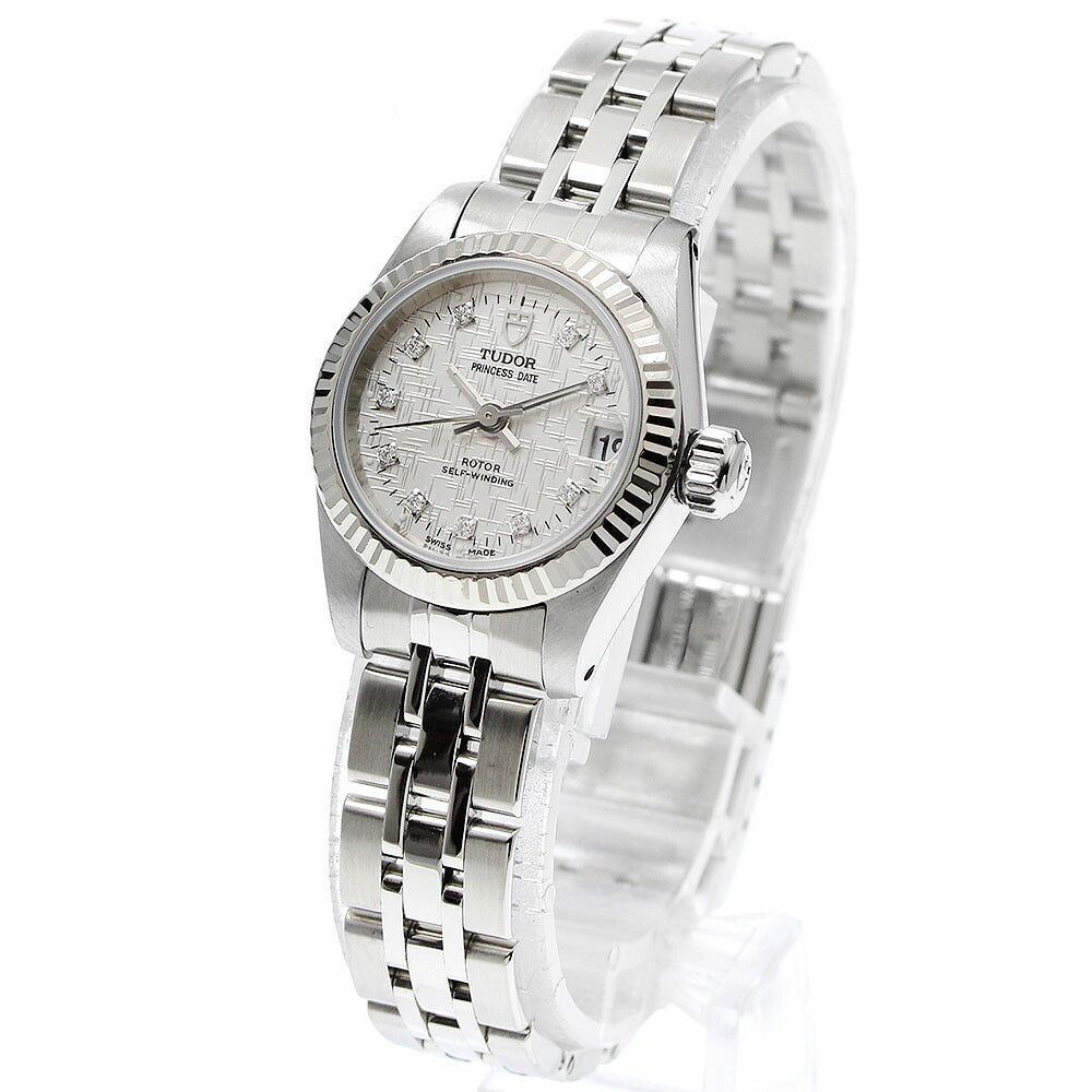 TUDOR 92514 Princess Date 10P Diamond Automatic Ladies Watch Excellent Condition with Warranty.