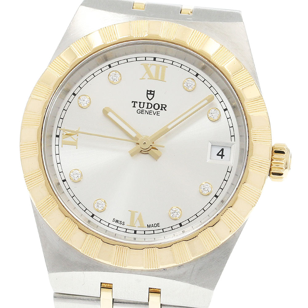 TUDOR 28403 Royal Date 8P Diamond Automatic Boys' Watch Excellent Condition