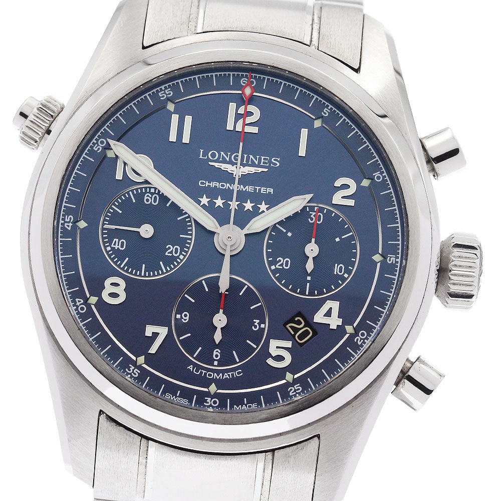 LONGINES L3.820.4.93.6 Spirit Chronograph Automatic Men's Watch Excellent Condition with Warranty.