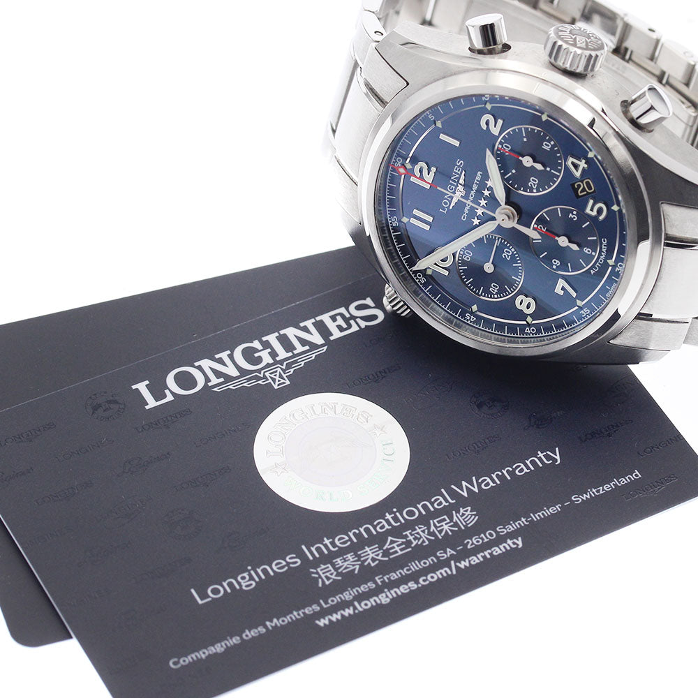 LONGINES L3.820.4.93.6 Spirit Chronograph Automatic Men's Watch Excellent Condition with Warranty.