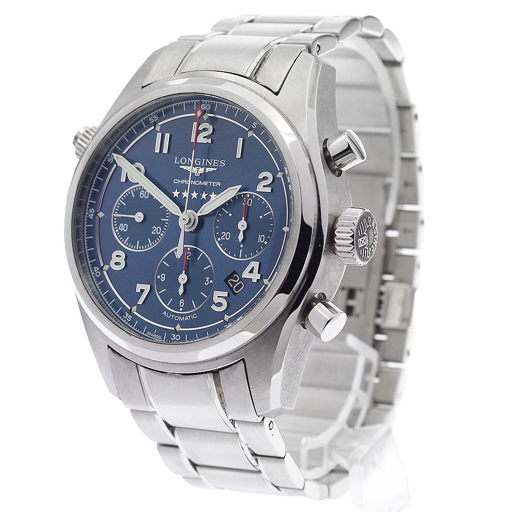 LONGINES L3.820.4.93.6 Spirit Chronograph Automatic Men's Watch Excellent Condition with Warranty.