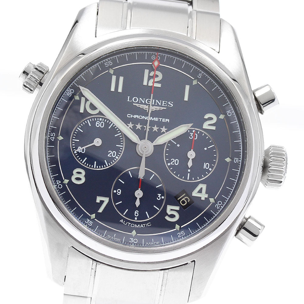 LONGINES L3.820.4.93.6 Spirit Chronograph Automatic Men's Watch with Warranty