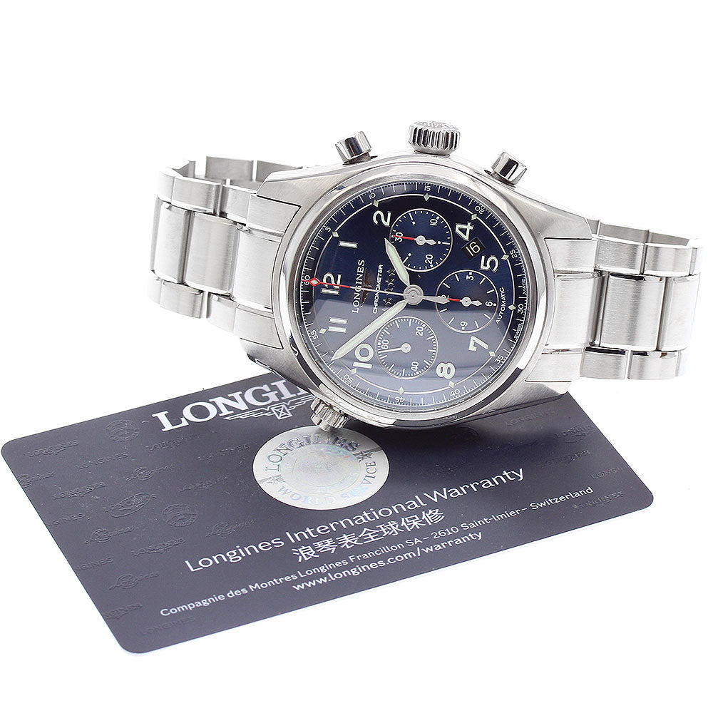 LONGINES L3.820.4.93.6 Spirit Chronograph Automatic Men's Watch with Warranty