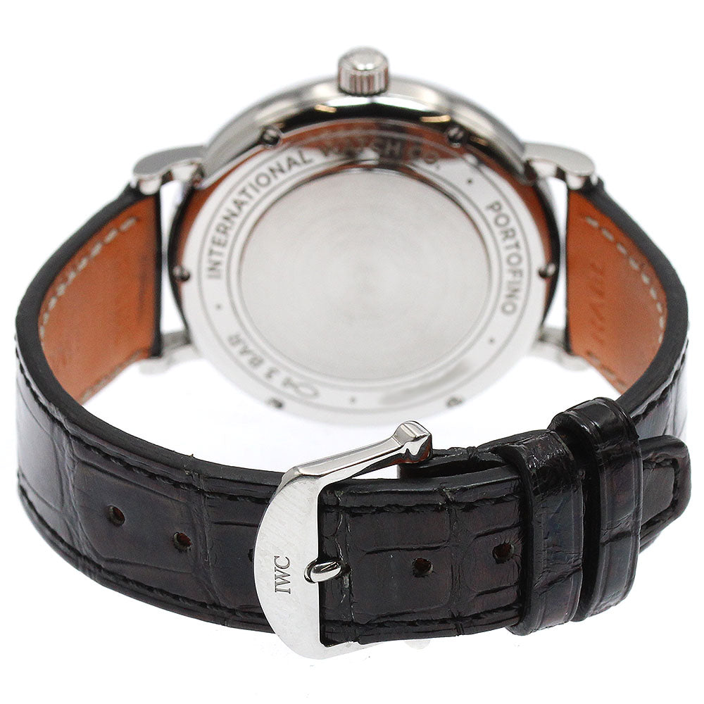 IWC SCHAFFHAUSEN IW458102 Portofino 37mm 12P Diamond Automatic Boys' Watch with Warranty Card