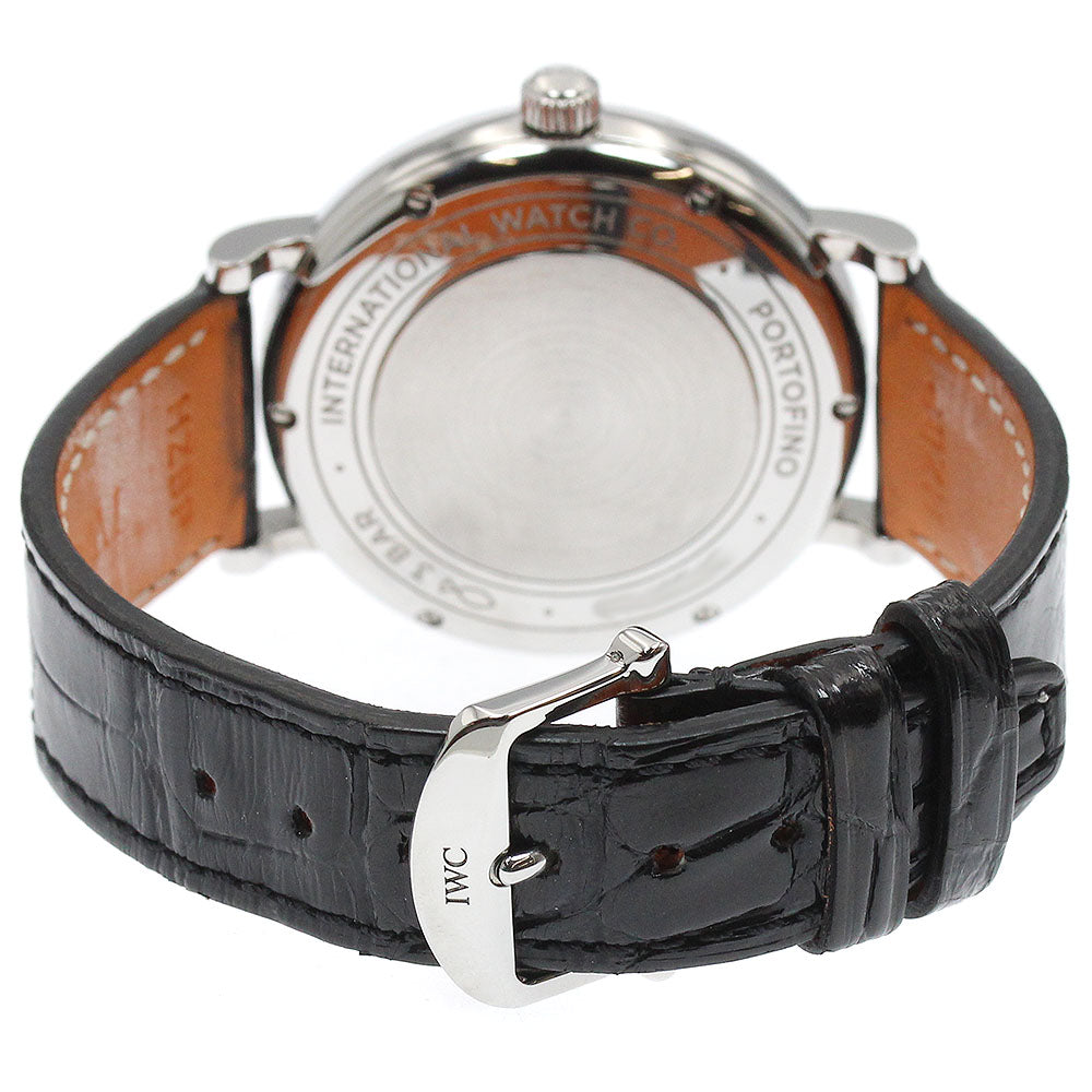 IWC SCHAFFHAUSEN IW458102 Portofino 37mm 12P Diamond Automatic Boys' Watch Excellent Condition with Warranty Card