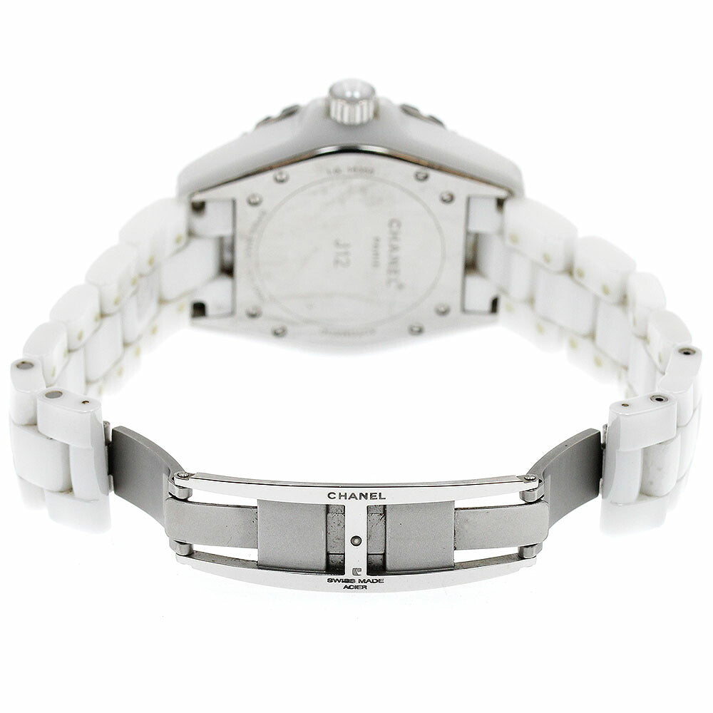 CHANEL H0970 J12 White Ceramic Automatic Men's Watch with Warranty Card