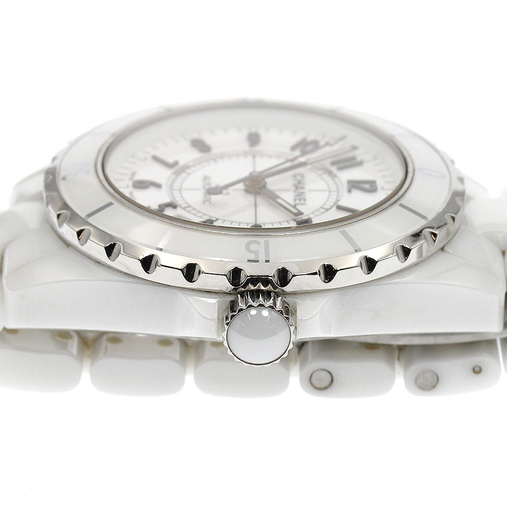 CHANEL H0970 J12 White Ceramic Automatic Men's Watch with Warranty Card