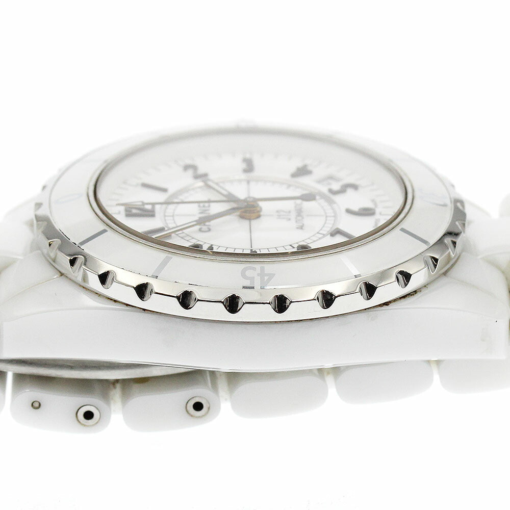 CHANEL H0970 J12 White Ceramic Automatic Men's Watch with Warranty Card
