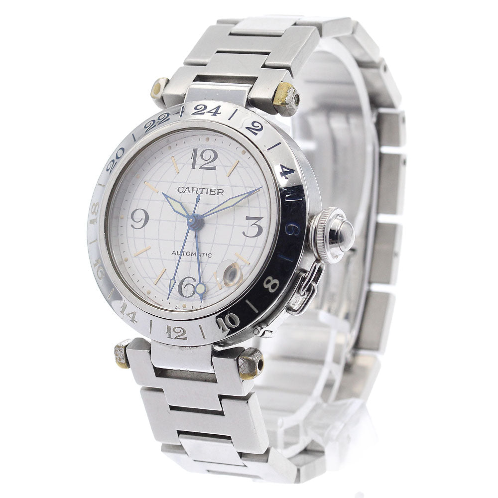 CARTIER W31029M7 Pasha C Meridian GMT Date Automatic Boys' Watch