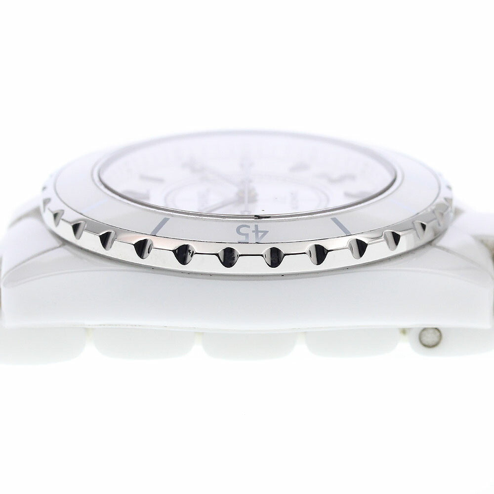 CHANEL H0970 J12 White Ceramic Automatic Men's Watch with Warranty Card