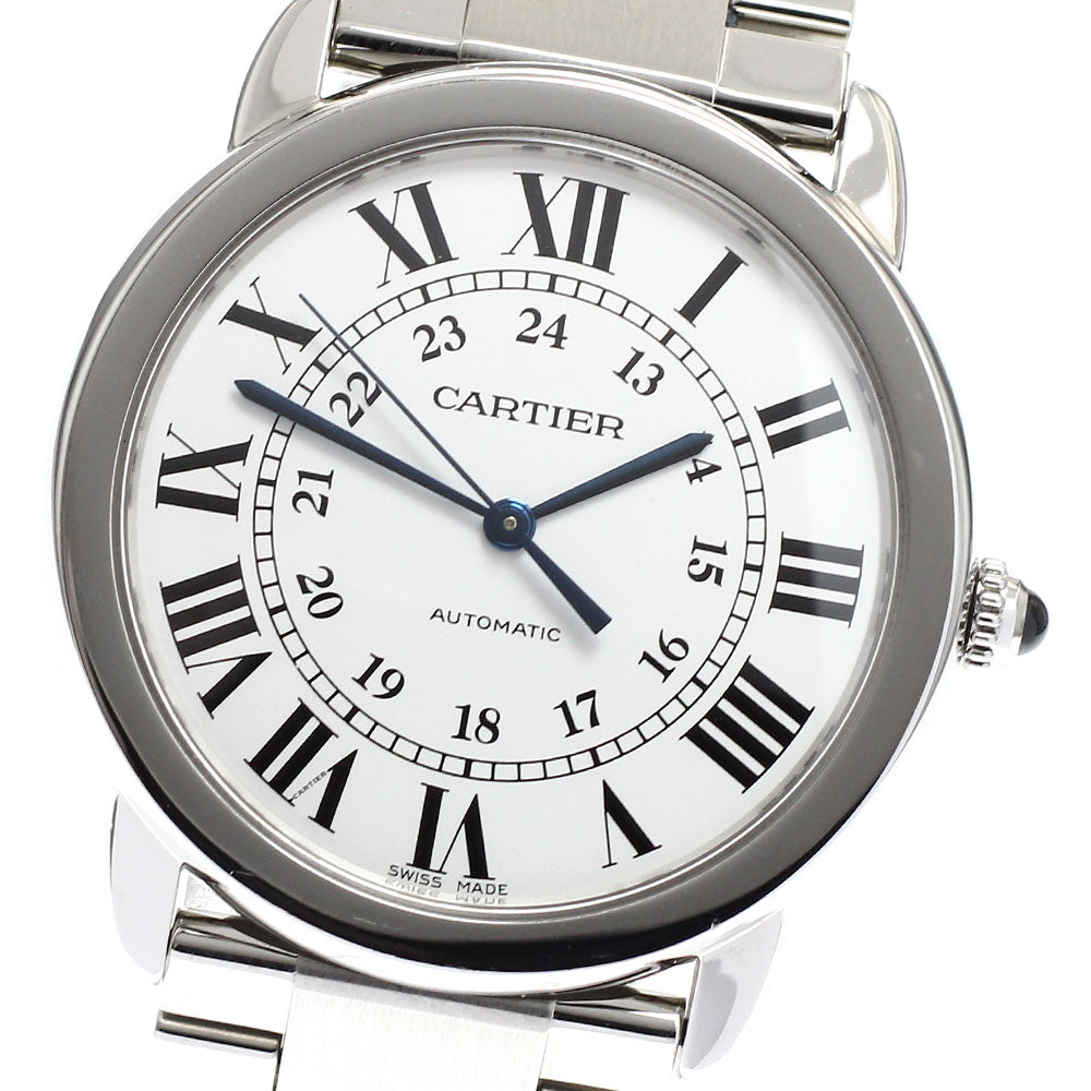 CARTIER WSRN0012 Ronde Solo Automatic Men's Watch Excellent Condition with Box and Warranty Card