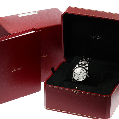 CARTIER WSRN0012 Ronde Solo Automatic Men's Watch Excellent Condition with Box and Warranty Card
