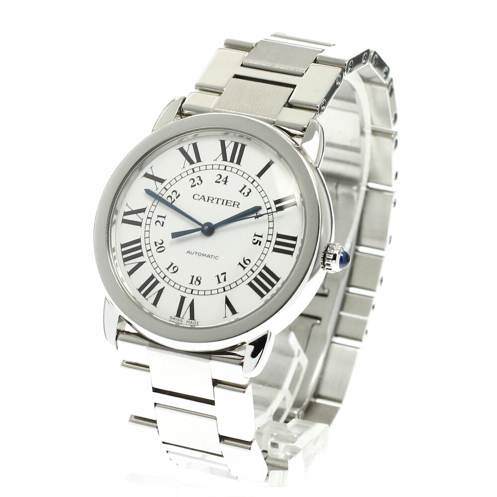 CARTIER WSRN0012 Ronde Solo Automatic Men's Watch Excellent Condition with Box and Warranty Card