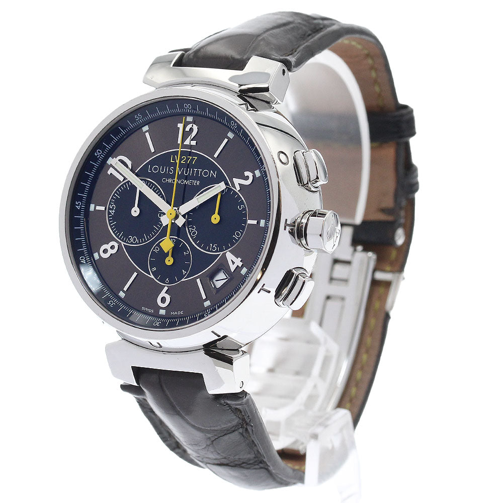 LOUIS VUITTON Q1141 Tambour Chronograph El Primero Date Automatic Men's Watch