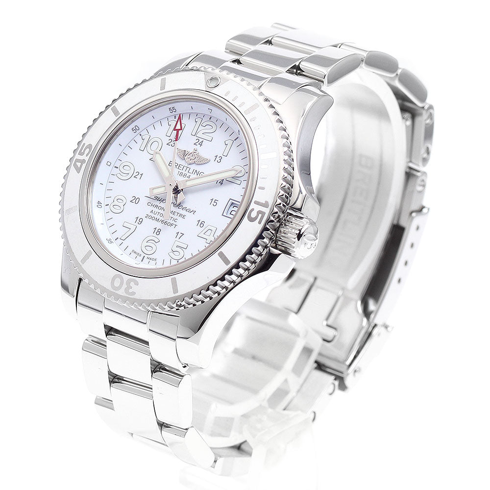 BREITLING A17312 Superocean II 36 Date Automatic Ladies' Watch Excellent Condition with Box and Warranty Card